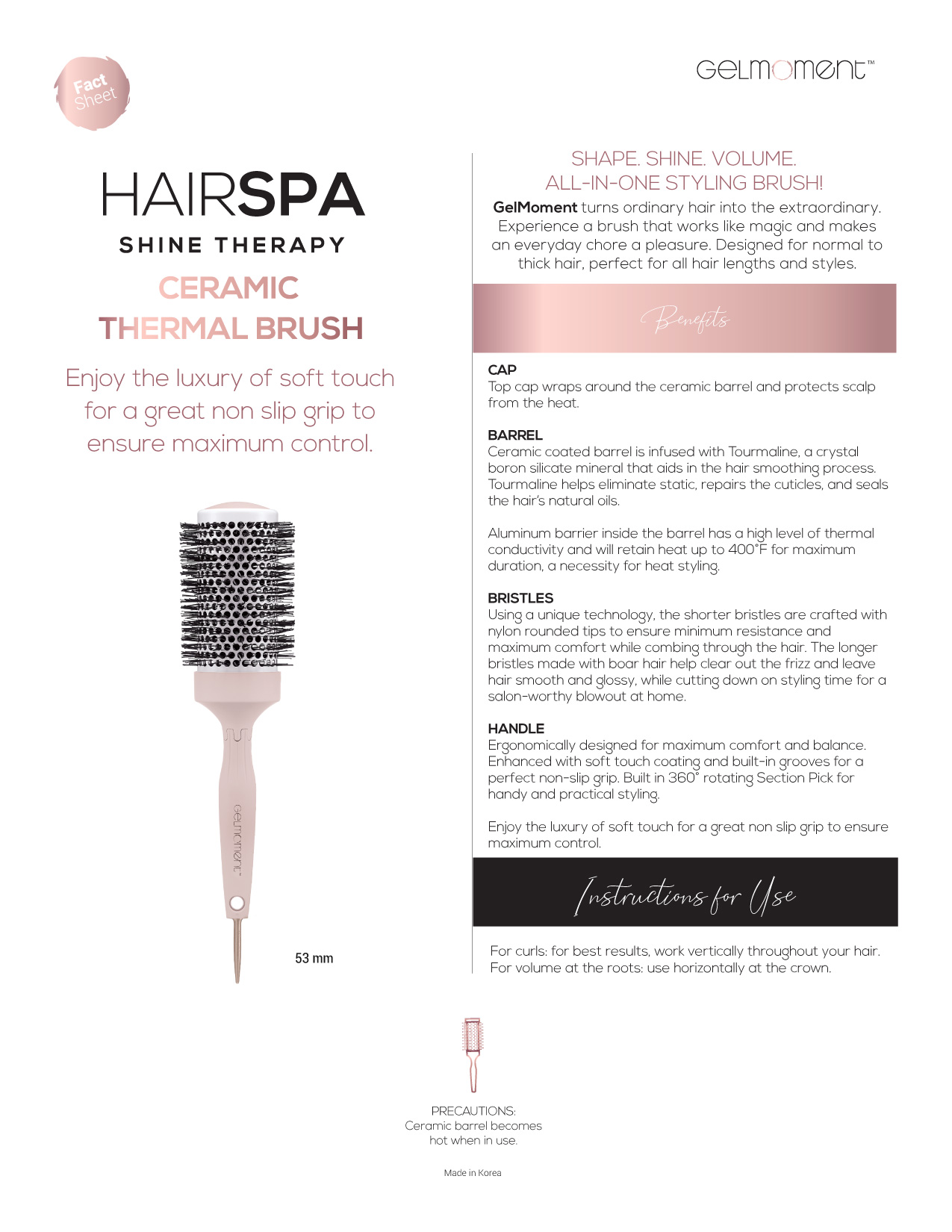 HairSpa Thermal Brush